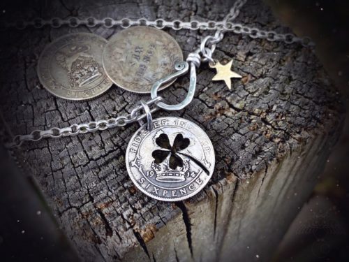 The Hairy Growler silver four leaf clover pendant is meticulously  handcrafted in Cambridge, UK. Gorgeous, stylish, eco-friendly, green,  ethical and individual.