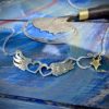 Handcrafted and recycled sterling silver True Love necklace