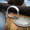Silver Band Coin Rings.