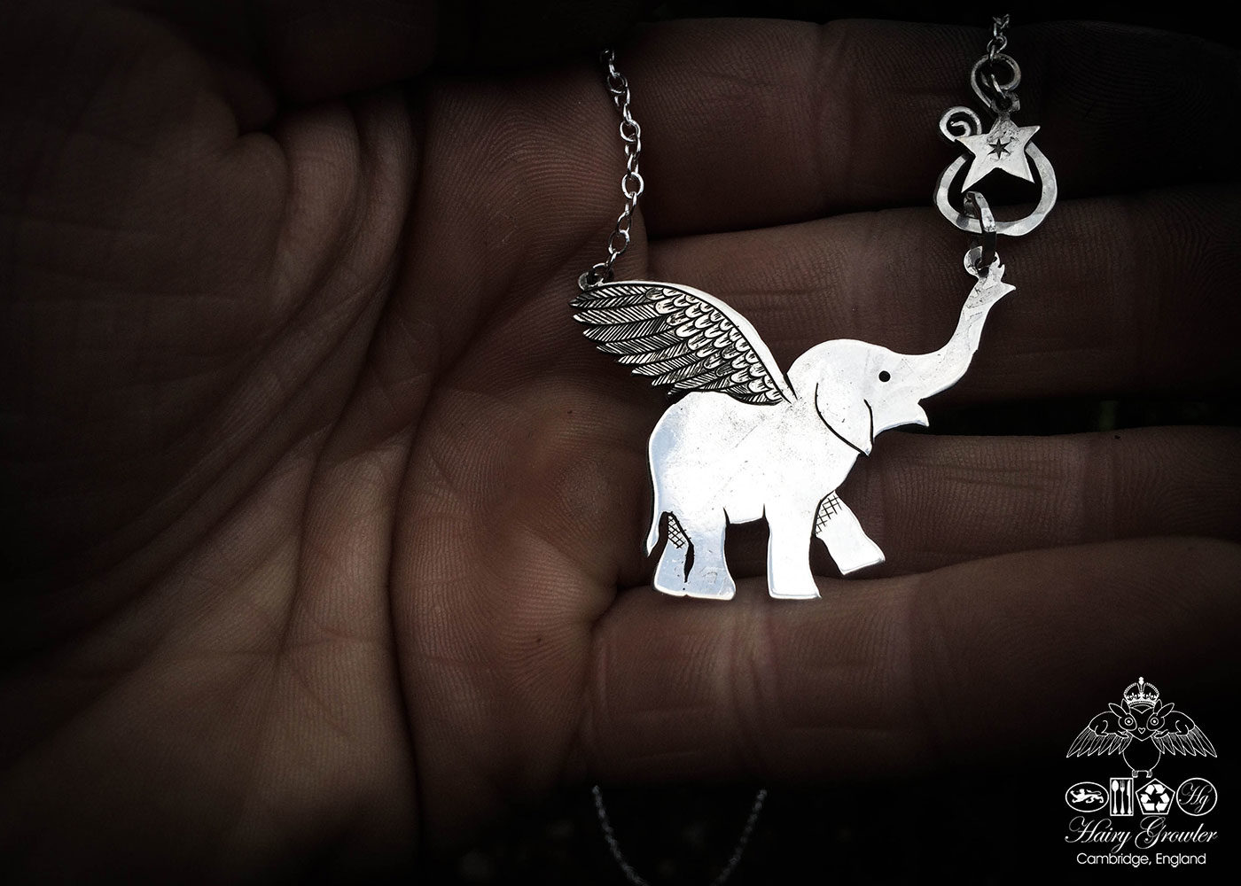 Mens 925 Sterling Silver Elephant Necklace with Chain Type2 » Anitolia