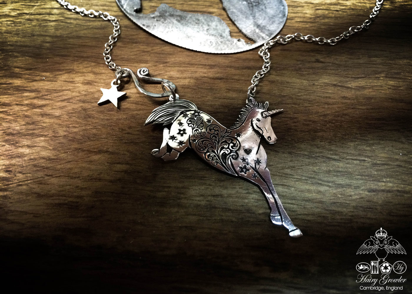 Unicorn Necklace (Silver) - Kawaii Kids