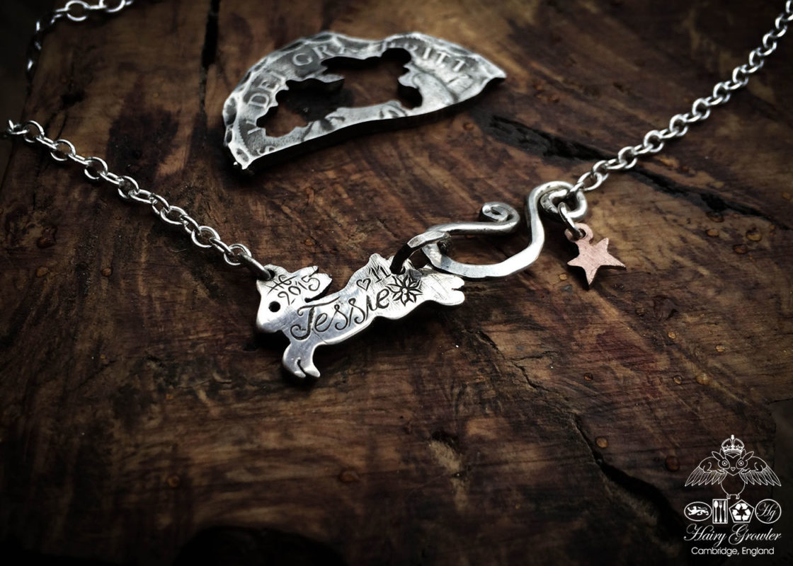 Hairy Growler Jewellery - The Hare collection. Moon rabbit necklace ...