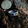 Oak Leaf coin ring - Recycled sterling silver coin