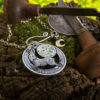 兔年 首饰 手工 Magical hare jewellery handmade and upcycled silver coin leap hare moon magic necklace pendant