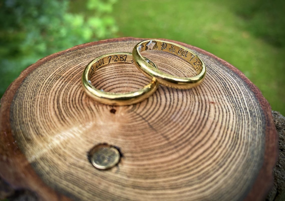 Engraved sale posey ring