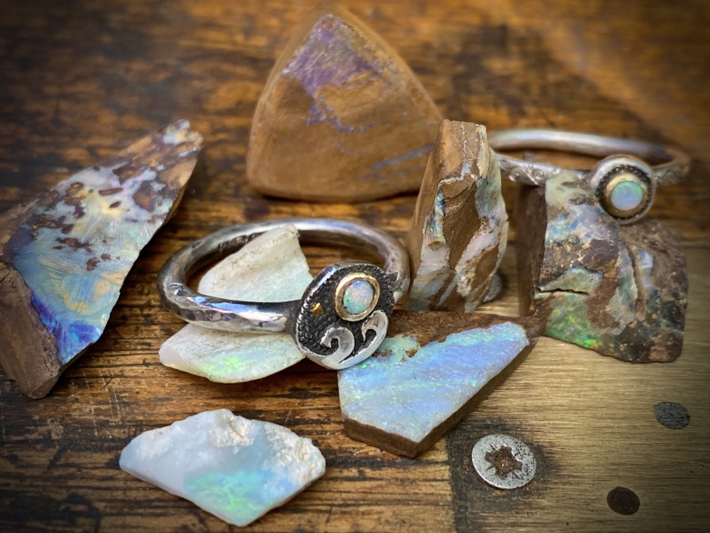 ocean inspired jewellery. ethical eco-conscious silver ring inspired by mermaid treasure and the sea